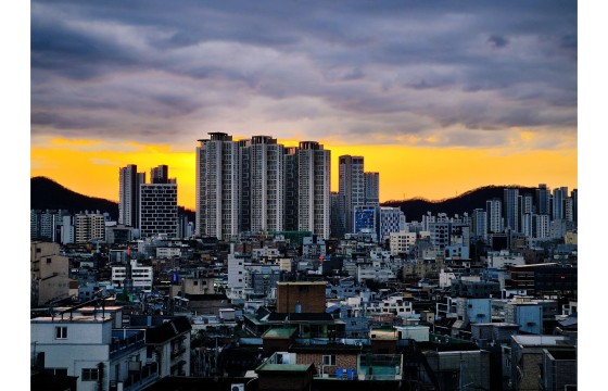 청명한 하늘..